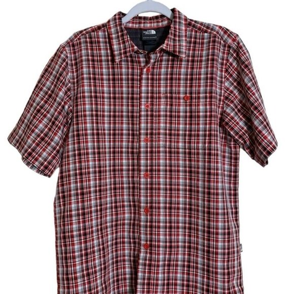 The North Face Red Plaid Shirt -Small - Picture 3 of 10